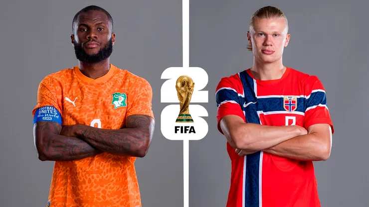 Así forman Costa de Marfil y Noruega: alineaciones confirmadas del Mundial 2026