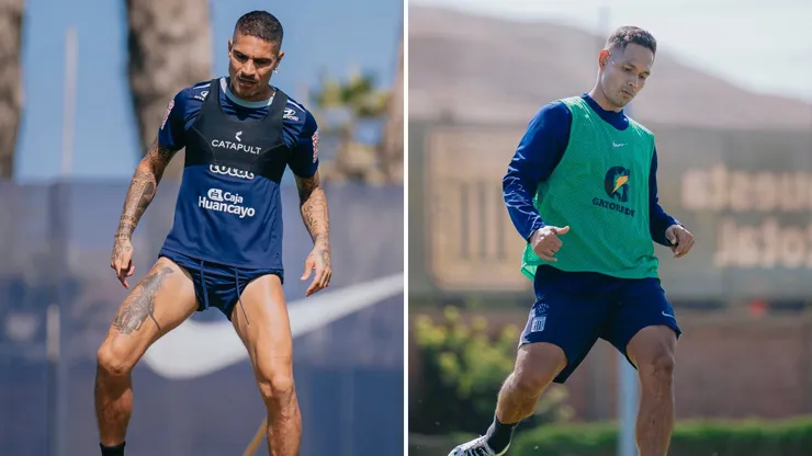 Paolo Guerrero junto a Renzo Garcés.