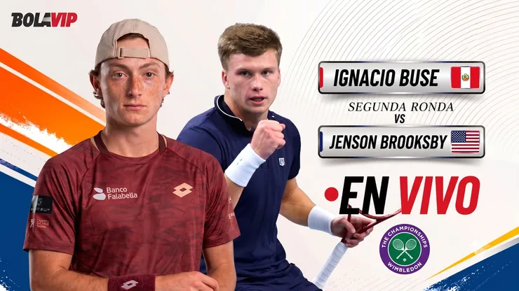 Ignacio Buse enfrenta a Jenson Brooksby por la segunda ronda de Wimbledon.