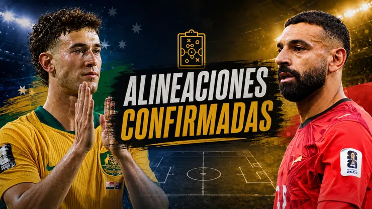 Alineaciones confirmadas Australia vs Egipto