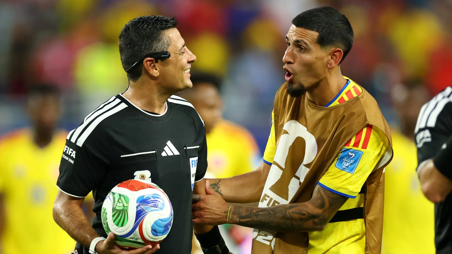 Alireza Faghani, árbitro en el partido de Colombia ante Portugal en el Mundial 2026 (Getty Images).