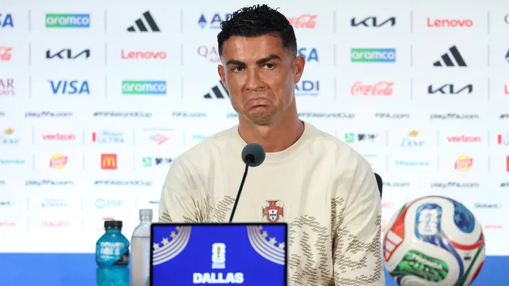 Cristiano Ronaldo en conferencia de prensa.