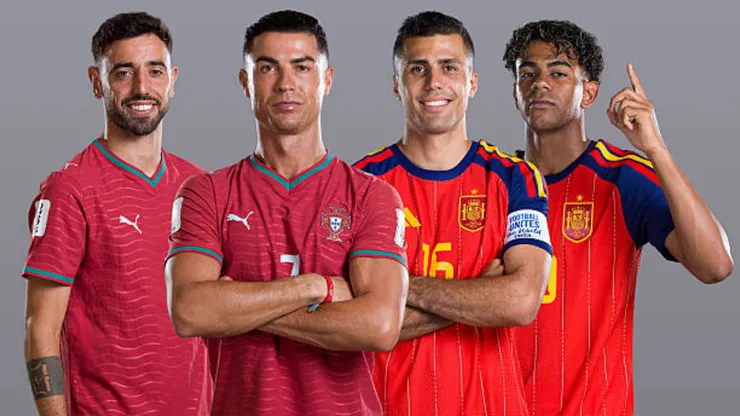 Alineaciones confirmadas del Portugal vs. España por el Mundial 2026.