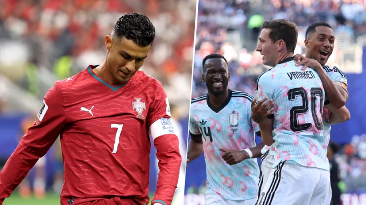Cristiano Ronaldo se va del Mundial y Bélgica goleó a Estados Unidos.