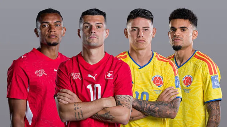 Alineaciones confirmadas del Suiza vs. Colombia por el Mundial 2026.