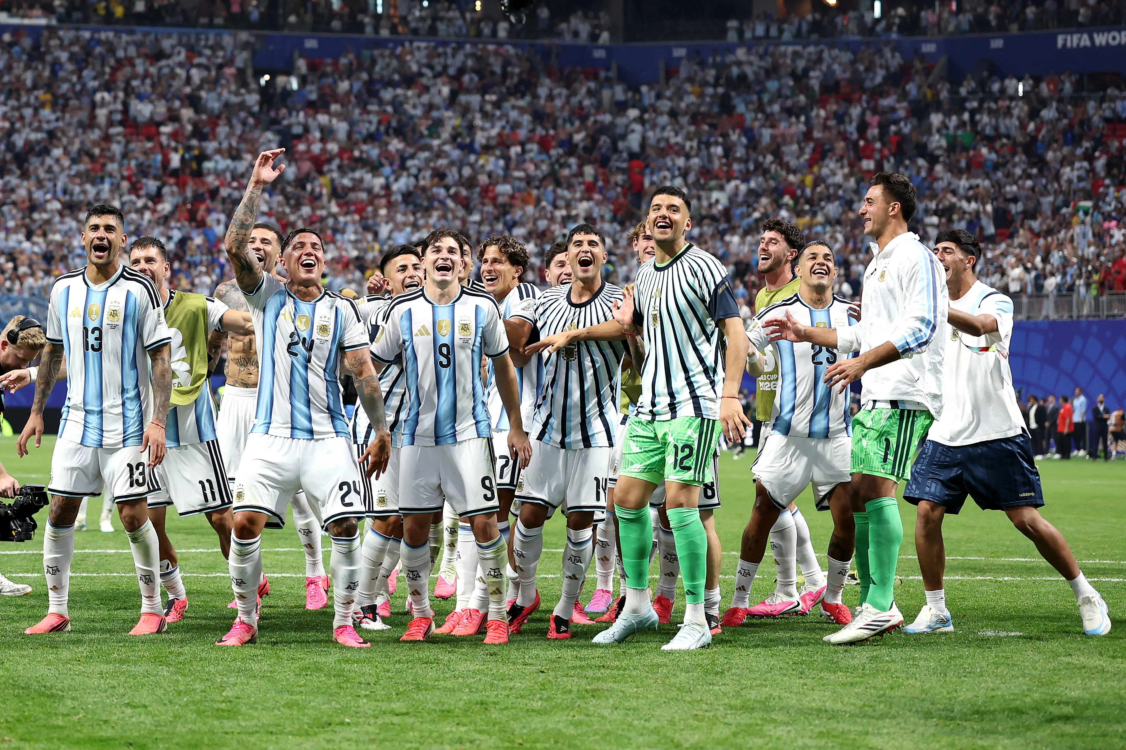 Selección de Argentina celebrando (Foto: Getty).