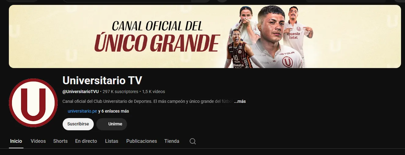 Canal de Universitario (Foto: Youtube).