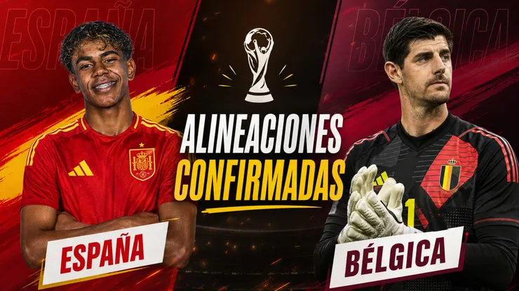 Alineaciones España vs Bélgica
