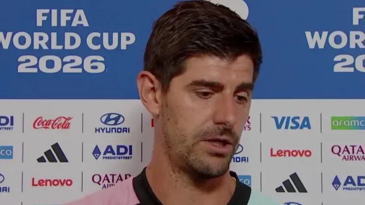 Thibaut Courtois confesó que estaba para seguir en el partido.