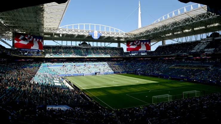 El Hard Rock Stadium, con vista desde adentro.