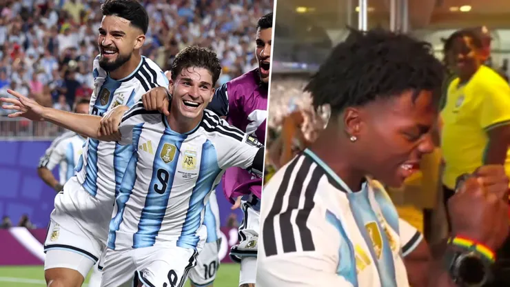 IShowSpeed "festejó" el triunfo de Argentina ante Suiza.