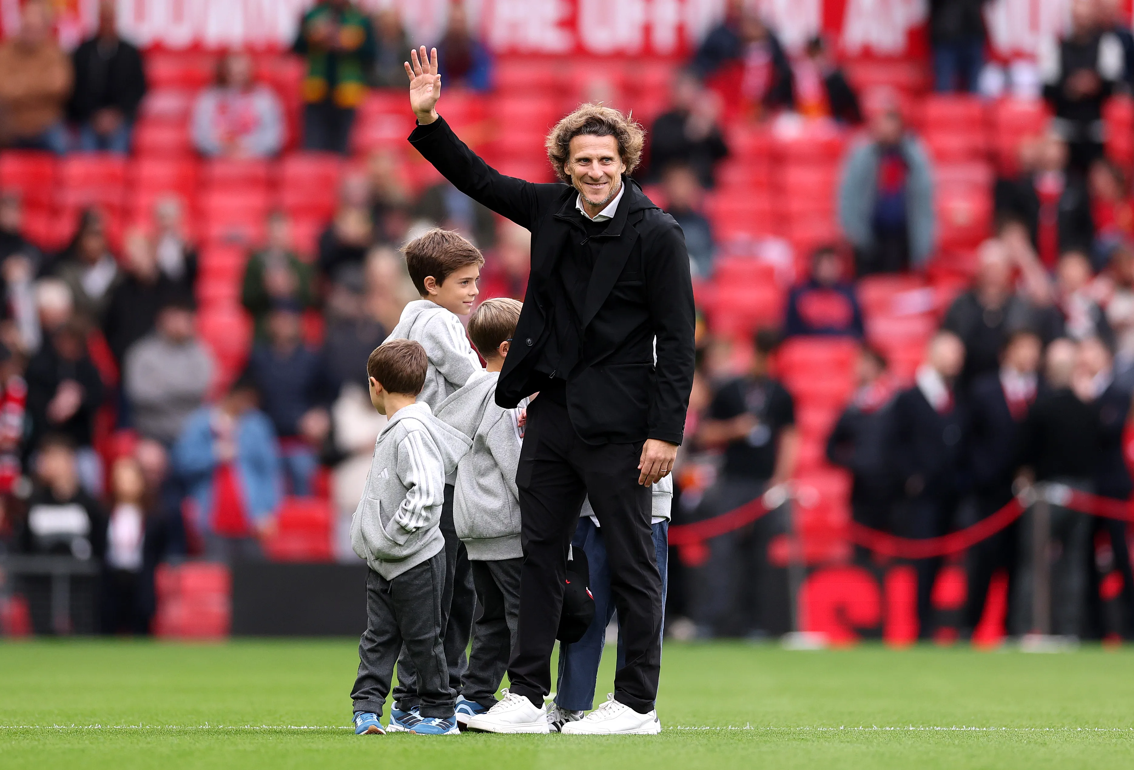 Diego Forlán en Manchester (Foto: Getty).