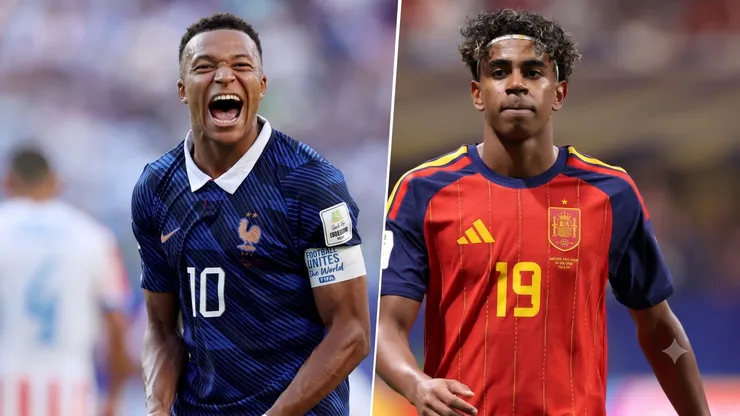Kylian Mbappé y Lamine Yamal, figuras de Francia y España, semifinalistas del Mundial 2026.