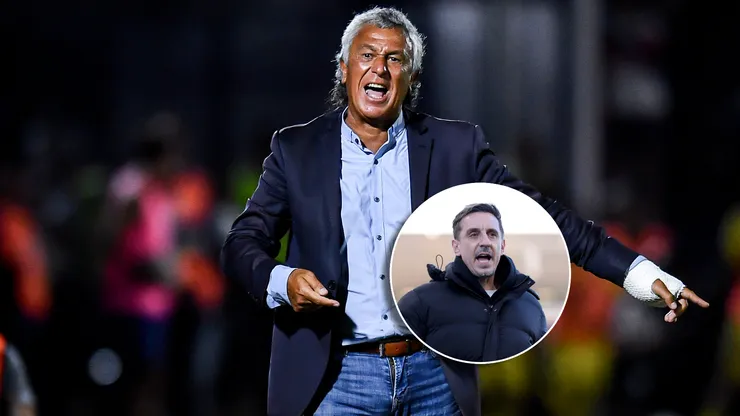 Néstor Gorosito y Gary Neville.