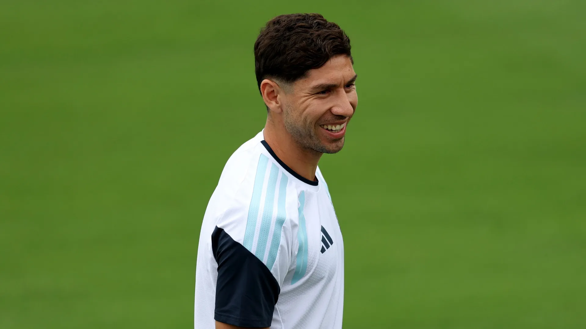 Gonzalo Montiel no está con River por estar con la Selección Argentina en el Mundial (Getty Images).