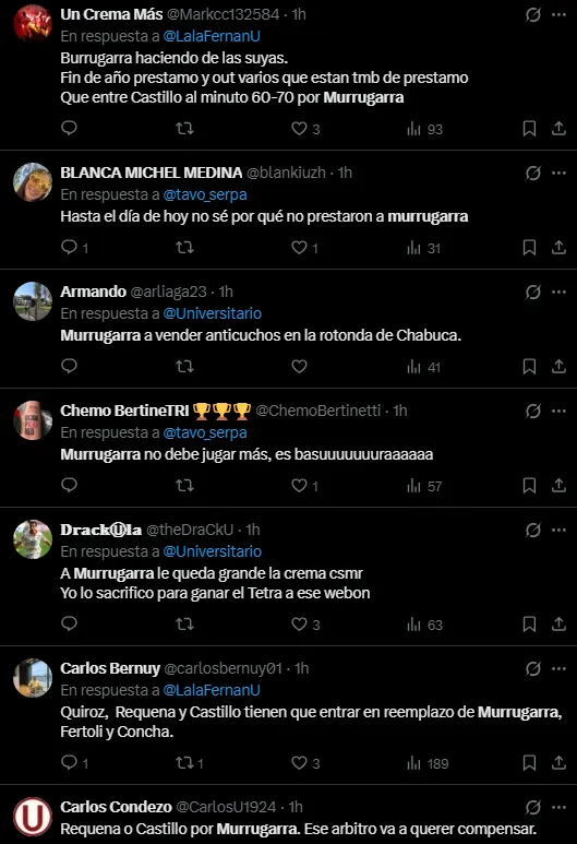 Hinchas liquidaron a Murrugarra en las redes (Foto: X).