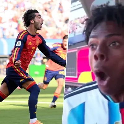 La reacción de IShowSpeed al gol de Ferran Torres que le dio el título del Mundial 2026 a España