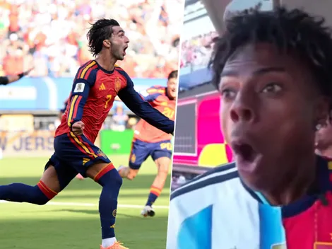 La reacción de IShowSpeed al gol de Ferran Torres que le dio el título del Mundial 2026 a España