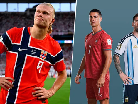 Erling Haaland creció su popularidad y superó a Cristiano Ronaldo y a Lionel Messi
