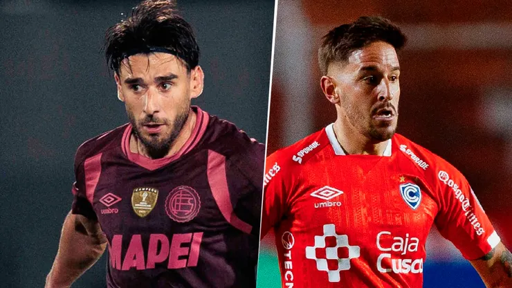 Eduardo Salvio y Alejandro Hohberg, figuras de Lanús y Cienciano, respectivamente.