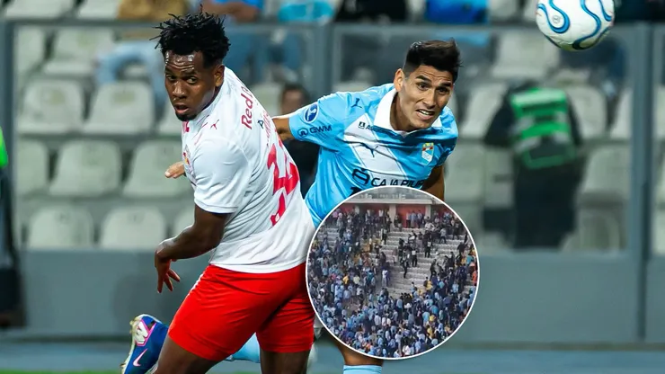 Hinchas de Sporting Cristal se pelearon en la tribuna.