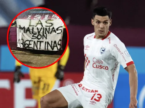 Cienciano desafía a Inglaterra y al resto del mundo con emotiva bandera: “Las Malvinas son argentinas”