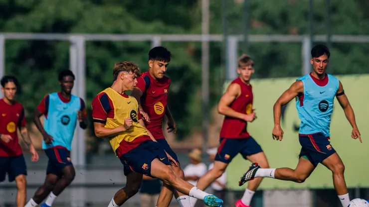 FC Barcelona entrenando