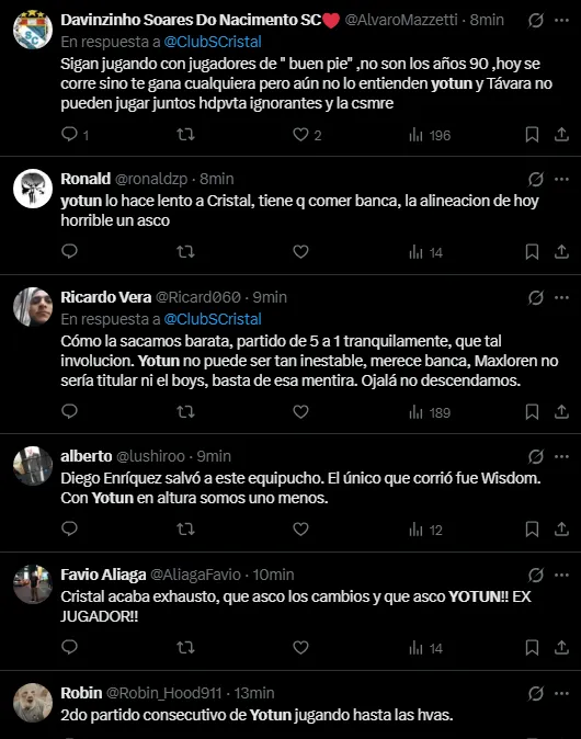 Criticas contra Yoshimar Yotún (Foto: X).