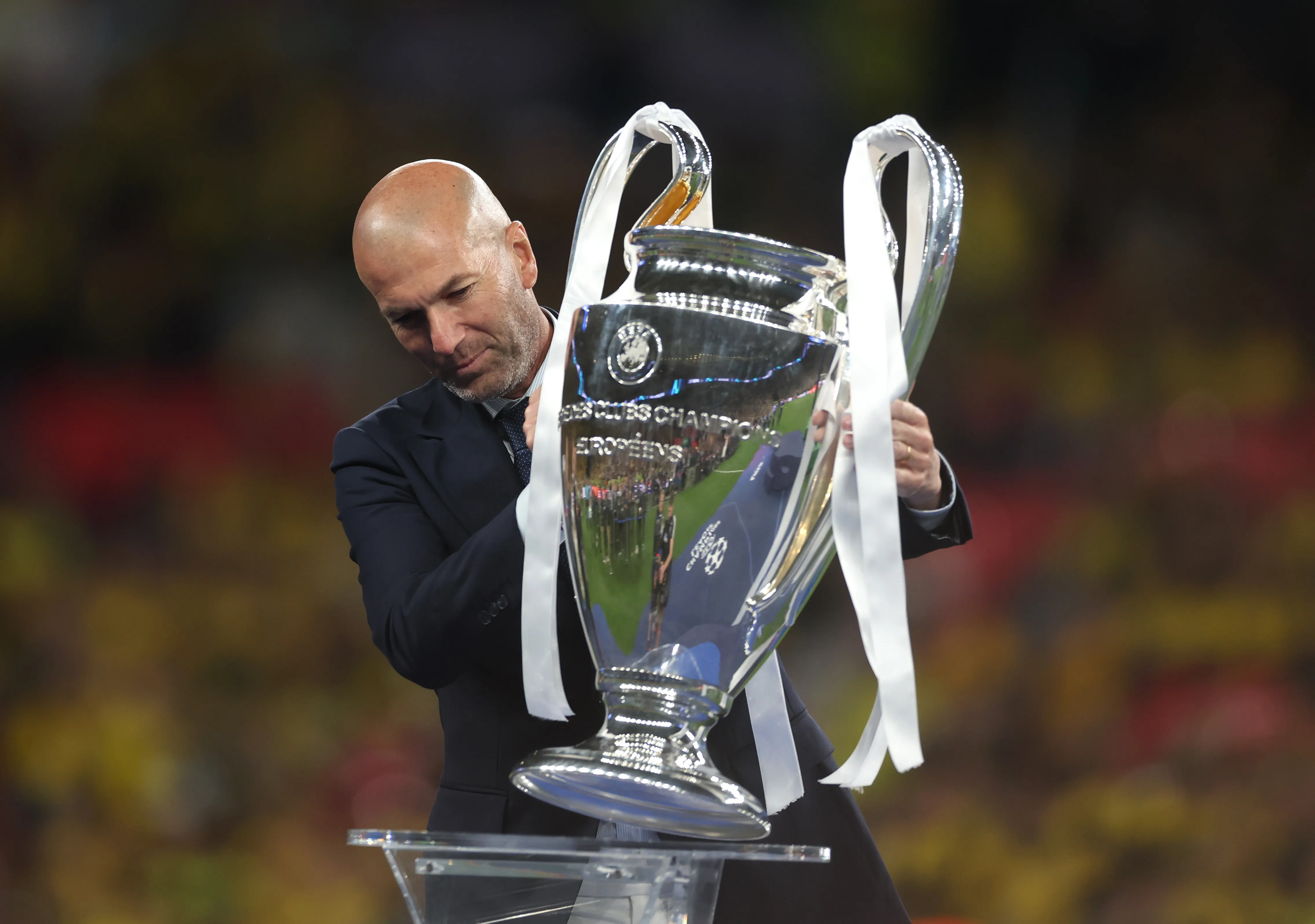 Zinedine Zidane con la Champions League (Foto: Getty).