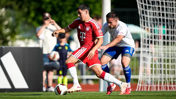 Felipe Chávez, en acción en el amistoso ante Rottach-Egern.