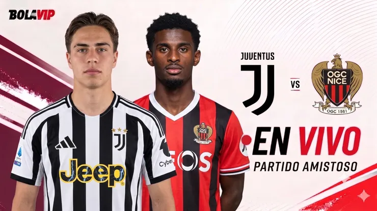 Juventus y Niza se enfrentan en un partido amistoso.