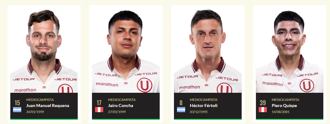 Piero Quispe portará la número 39 en Universitario (Web oficial de Universitario).