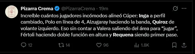 Fuente: 'X'.