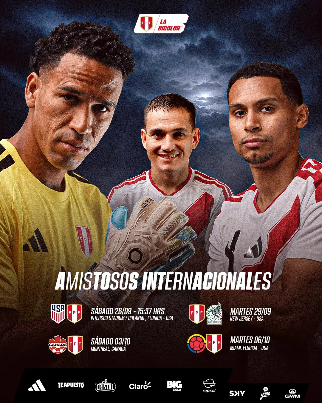 Los amistosos internacionales de la Selección Peruana (X @SeleccionPeru).