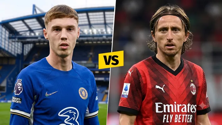Cole Palmer y Luka Modric, figuras de Chelsea y Milan, respectivamente.