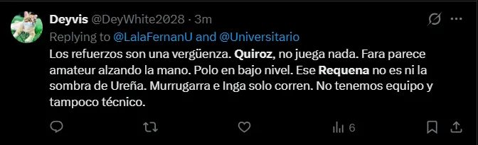 Fuente: 'X'.