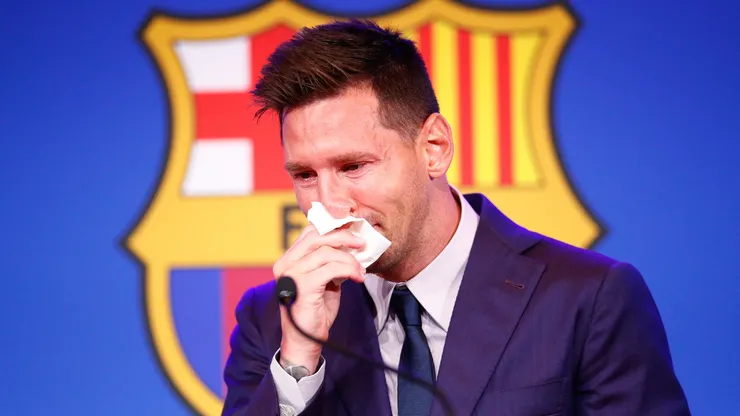 Lionel Messi, en su despedida del FC Barcelona.