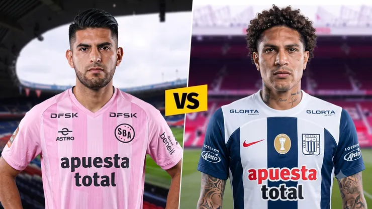 Carlos Zambrano y Paolo Guerrero, figuras de Sport Boys y Alianza Lima, respectivamente.