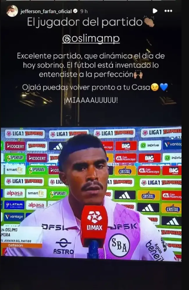 Fuente: @jefferson_farfan_oficial