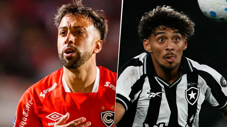 Cristian Souza y Cristian Medina, figuras de Cienciano y Botafogo, respectivamente.