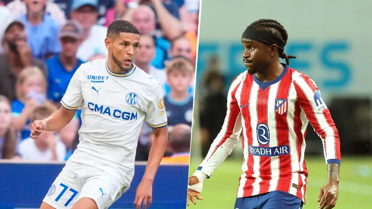 Olympique de Marsella y Atlético de Madrid se enfrentan en un amistoso.