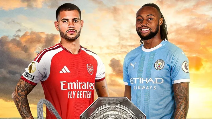 Arsenal vs. Manchester City por la Community Shield.