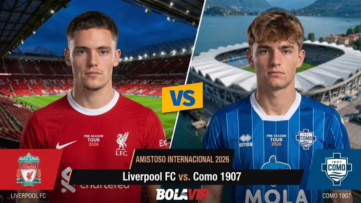Liverpool y Como se enfrentan en dos amistosos este domingo.