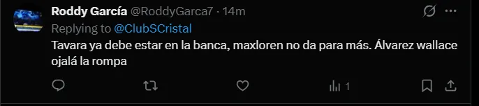 Fuente: 'X'.