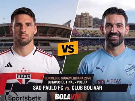 Dónde ver EN VIVO Sao Paulo vs. Bolívar por la Copa Sudamericana 2026
