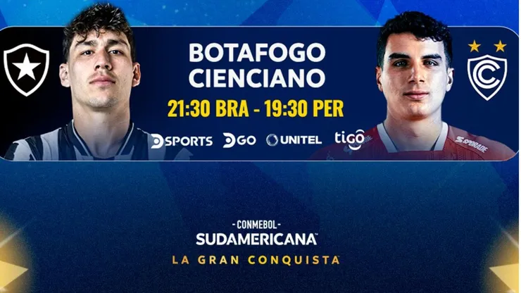 Botafogo vs. Cienciano por la Copa Sudamericana 2026.
