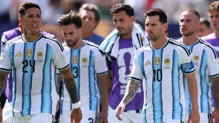 Jugadores de la Selección Argentina.