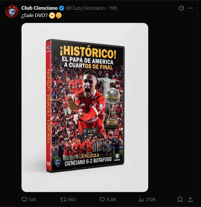 Fuente: Cienciano.