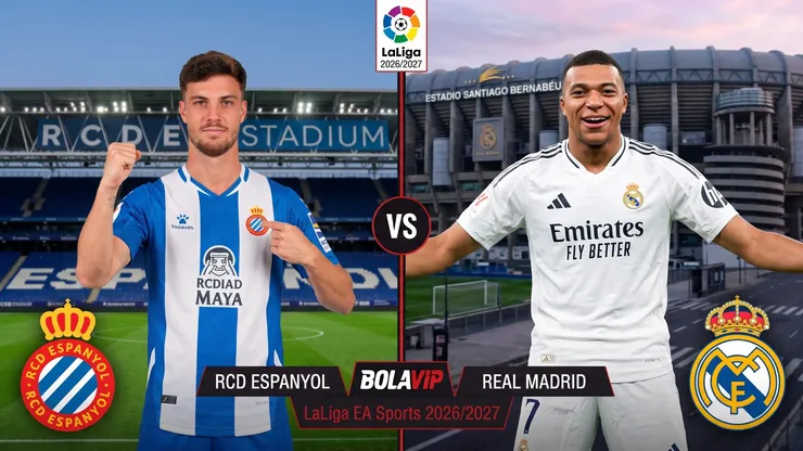 RCD Espanyol y Real Madrid se enfrentan por LaLiga.