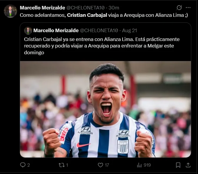 Fuente: @CHELONETA10